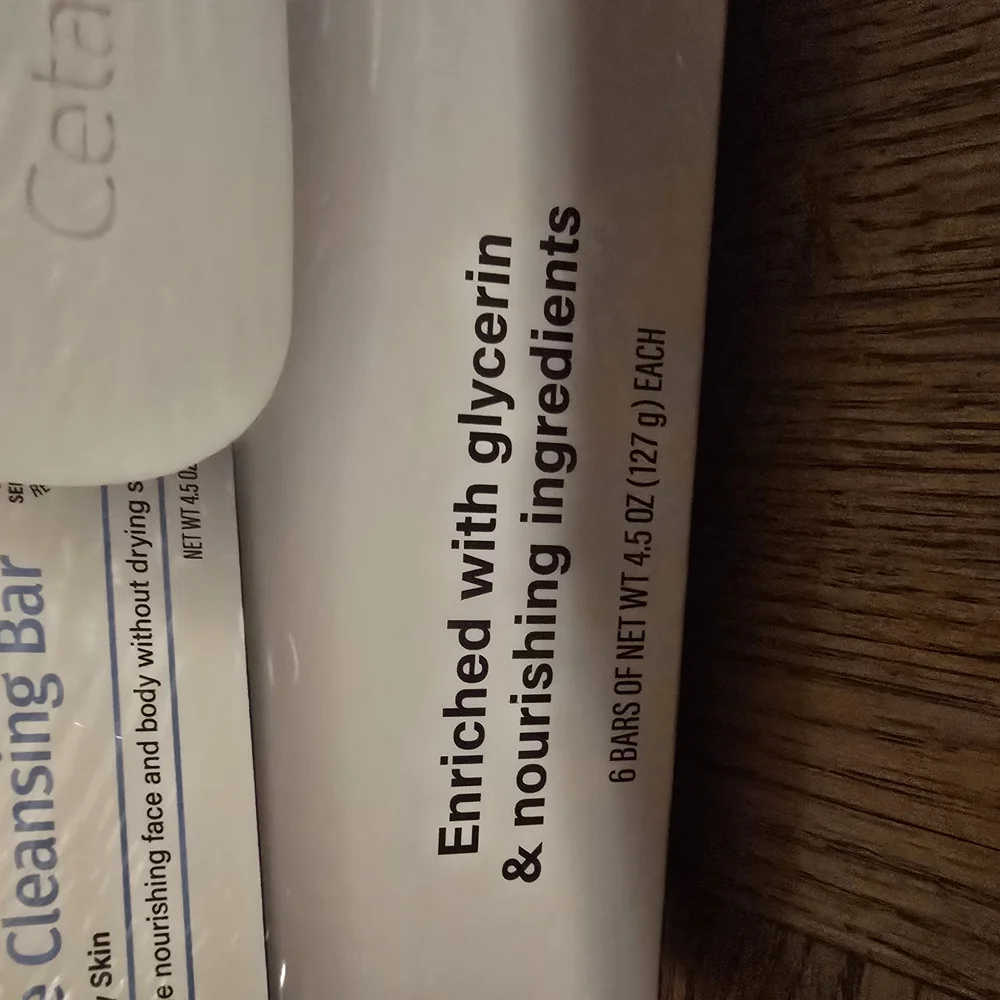 Cetaphil Gentle Cleansing Moisturizes Bar 6 pack 4.5 oz Each